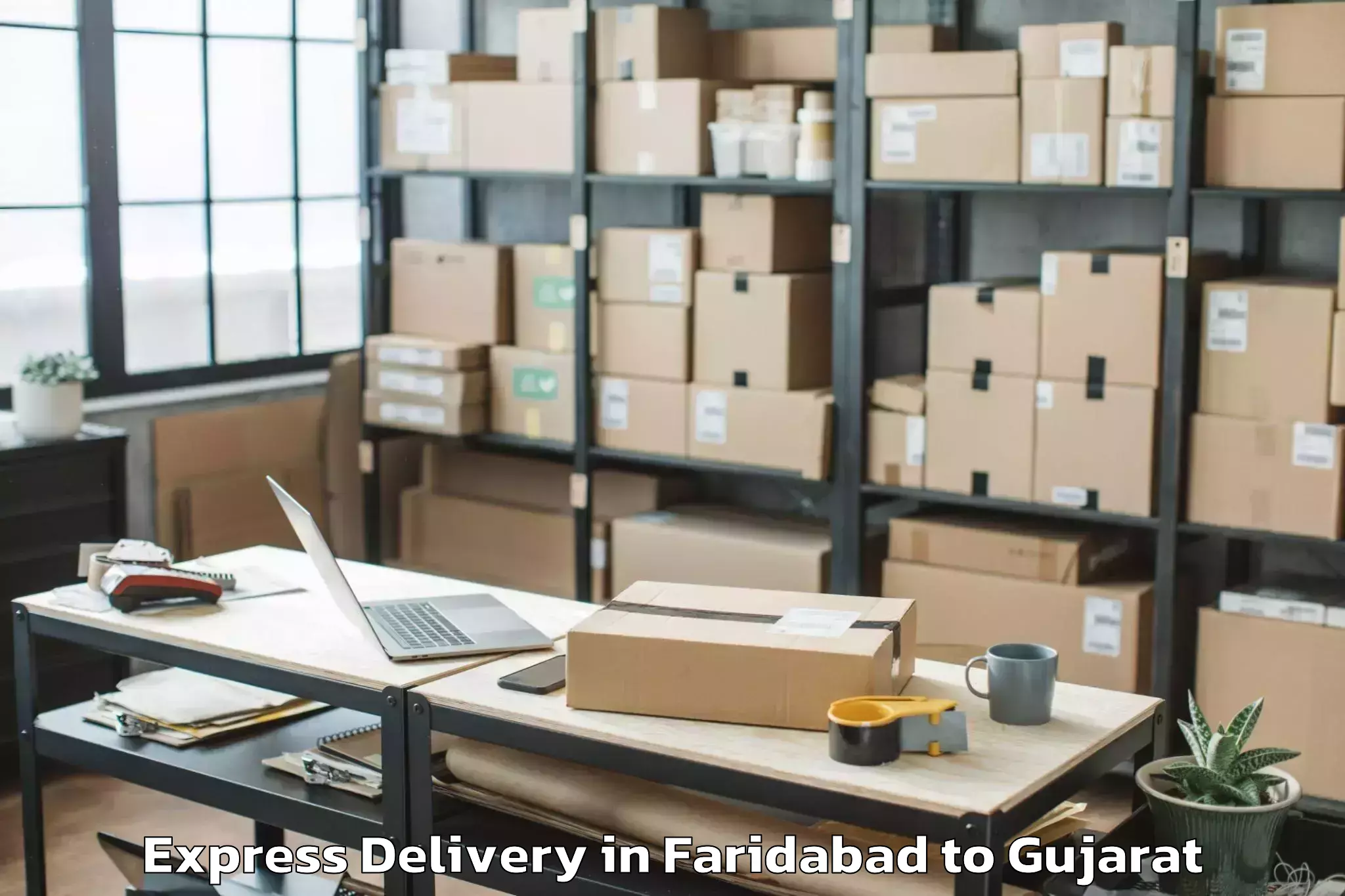 Quality Faridabad to Samri Express Delivery